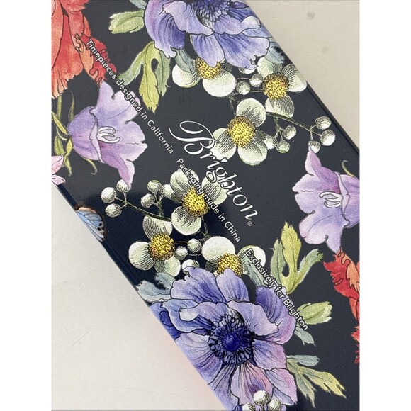 Brighton Sutton Apple Watch Band Braided Leather Shoe White Floral Tin Fit 38mm+ - Picture 13 of 16